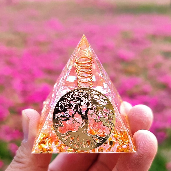 PandaHall Orgonite Pyramid Resin Energy Generators, Reiki Natural Quartz Chips with Tree of Life for Home Office Desk Decoration, 50mm..., Red
PandaHall Orgonite Pyramid Resin Energy Generators, Reiki Natural Quartz Chips with Tree of Life for Home Office Desk Decoration, 50mm..., Red