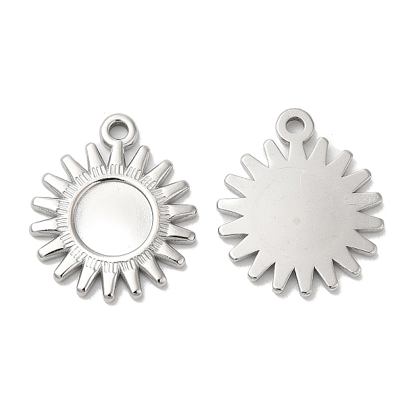 PandaHall 304 Stainless Steel Pendant Cabochon Settings, Sun Charms, Stainless Steel Color, Tray: 8mm, 20.5x17.5x2mm, Hole: 1.6mm 304...
PandaHall 304 Stainless Steel Pendant Cabochon Settings, Sun Charms, Stainless Steel Color, Tray: 8mm, 20.5x17.5x2mm, Hole: 1.6mm 304...