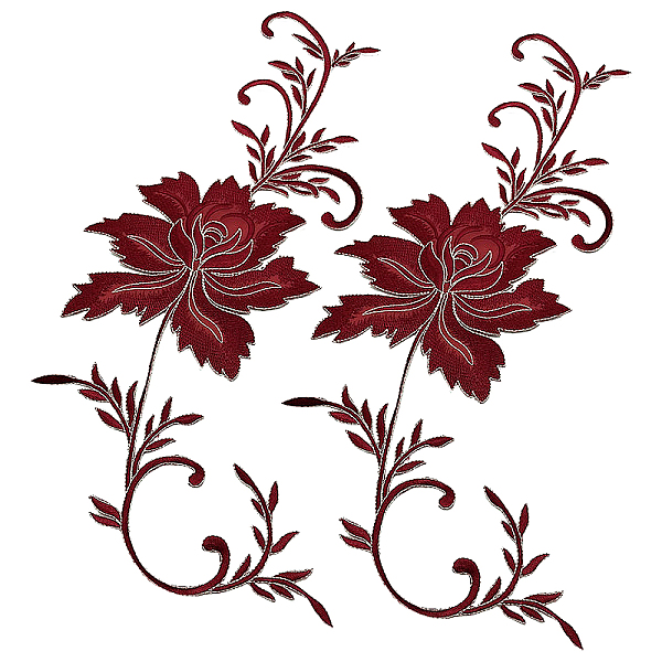 PandaHall Gorgecraft 2Pcs Peony Computerized Embroidery Cloth Iron on/Sew on Patches, Costume Accessories, Appliques, Dark Red...
PandaHall Gorgecraft 2Pcs Peony Computerized Embroidery Cloth Iron on/Sew on Patches, Costume Accessories, Appliques, Dark Red...