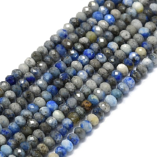 PandaHall Natural Lapis Lazuli Beads Strands, Faceted, Rondelle, 2~2.5x2mm, Hole: 0.5mm, about 223~226pcs/strand, 14.96~15.16 inch...
PandaHall Natural Lapis Lazuli Beads Strands, Faceted, Rondelle, 2~2.5x2mm, Hole: 0.5mm, about 223~226pcs/strand, 14.96~15.16 inch...