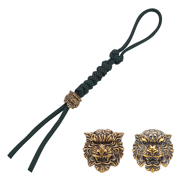 PandaHall 2 Pcs 2 Styles Brass Paracord Bead, 0.67x0.71x0.75 Inch Lion Head Lanyard Beads Brass Rope European Beads 0.24 Inch/6mm Large...
PandaHall 2 Pcs 2 Styles Brass Paracord Bead, 0.67x0.71x0.75 Inch Lion Head Lanyard Beads Brass Rope European Beads 0.24 Inch/6mm Large...