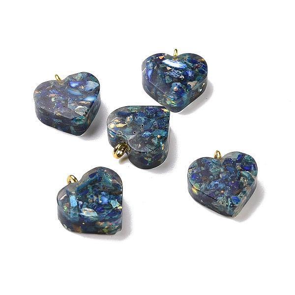 PandaHall Transparent Resin Natural Imperial Jasper Dyed Chips Pendants, with Golden Tone Brass Loops, Heart Charm, Blue, 16.5x15.5x6~6.5mm...
PandaHall Transparent Resin Natural Imperial Jasper Dyed Chips Pendants, with Golden Tone Brass Loops, Heart Charm, Blue, 16.5x15.5x6~6.5mm...