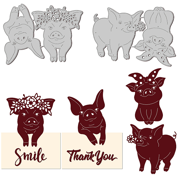 PandaHall GLOBLELAND 2Pcs Realistic Pigs Cutting Die Metal Farm Pigs Die Cuts Embossing Stencils Template for Paper Card Making Decoration...
PandaHall GLOBLELAND 2Pcs Realistic Pigs Cutting Die Metal Farm Pigs Die Cuts Embossing Stencils Template for Paper Card Making Decoration...