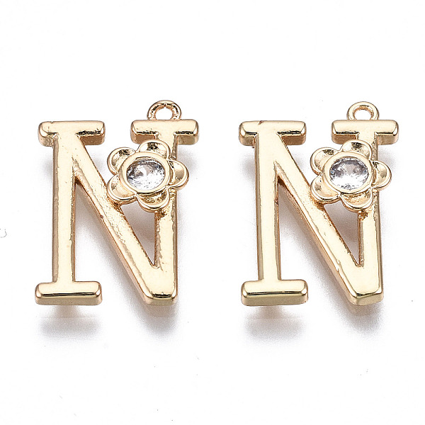 PandaHall Brass Pendants, with Rhinestones, Alphabet, Golden, Letter.N, 17.5x12.5x2.5mm, Hole: 1mm Brass+Rhinestone Letter N
PandaHall Brass Pendants, with Rhinestones, Alphabet, Golden, Letter.N, 17.5x12.5x2.5mm, Hole: 1mm Brass+Rhinestone Letter N