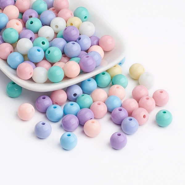 PandaHall Opaque Acrylic Beads, Round, Mixed Color, 10mm, Hole: 2mm, about 1820pcs/1000g Acrylic Round Multicolor
PandaHall Opaque Acrylic Beads, Round, Mixed Color, 10mm, Hole: 2mm, about 1820pcs/1000g Acrylic Round Multicolor