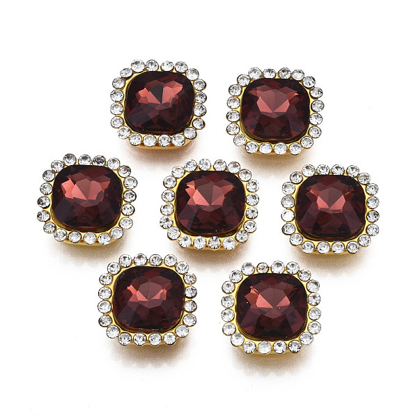 PandaHall Sew on Rhinestone, Transparent Glass Rhinestone, with Iron Prong Settings, Faceted, Square, Brown, 14x14x6mm, Hole: 1.4mm Glass...
PandaHall Sew on Rhinestone, Transparent Glass Rhinestone, with Iron Prong Settings, Faceted, Square, Brown, 14x14x6mm, Hole: 1.4mm Glass...