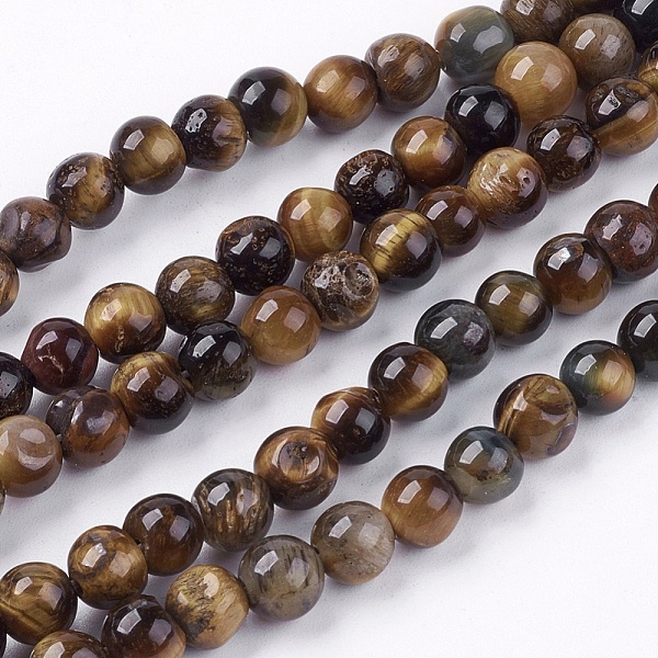 PandaHall Natural Tiger Eye Round Bead Strands, 6mm, Hole: 1mm, about 62pcs/strand, 15.7 inch Tiger Eye Round Brown
PandaHall Natural Tiger Eye Round Bead Strands, 6mm, Hole: 1mm, about 62pcs/strand, 15.7 inch Tiger Eye Round Brown