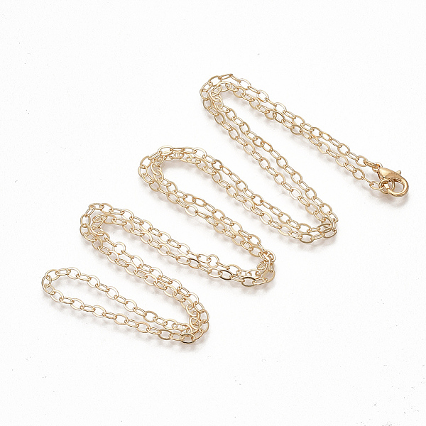 PandaHall Brass Cable Chain Necklace Making, with Lobster Claw Clasps, Light Gold, 32 inch(81.5cm) Brass
PandaHall Brass Cable Chain Necklace Making, with Lobster Claw Clasps, Light Gold, 32 inch(81.5cm) Brass