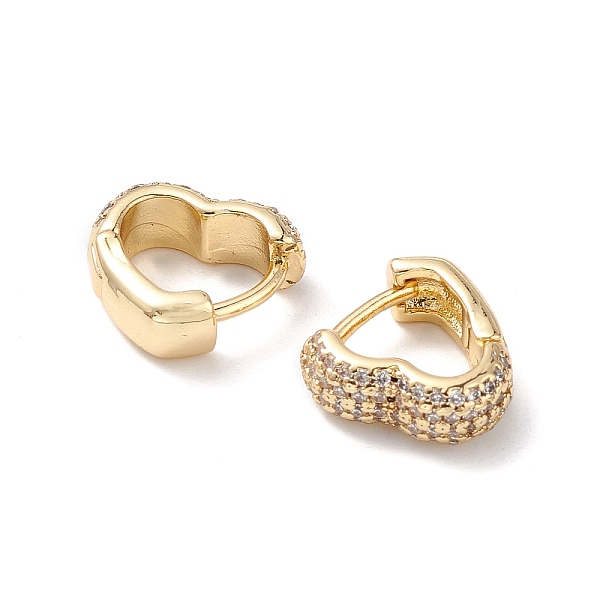 PandaHall Heart Clear Cubic Zirconia Hoop Earrings, Brass Jewelry for Women, Real 16K Gold Plated, 11x11x4mm, Pin: 1mm Cubic Zirconia Heart...
PandaHall Heart Clear Cubic Zirconia Hoop Earrings, Brass Jewelry for Women, Real 16K Gold Plated, 11x11x4mm, Pin: 1mm Cubic Zirconia Heart...
