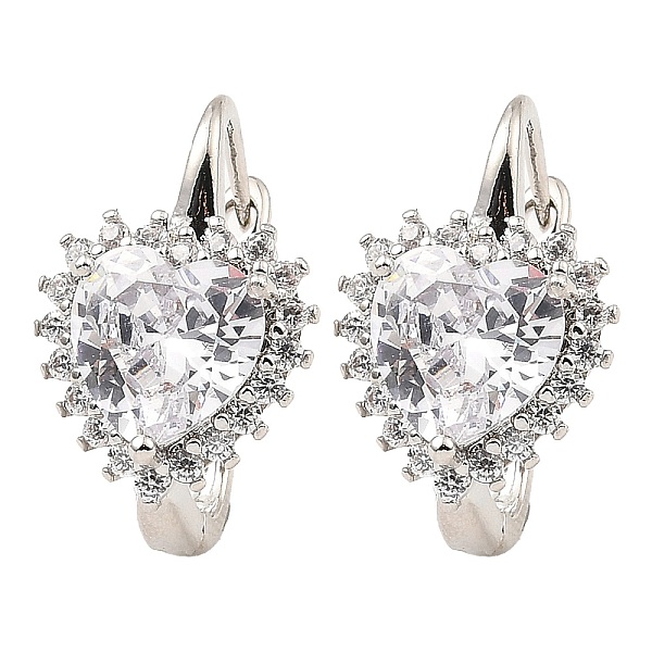 PandaHall Brass Micro Pave Cubic Zirconia Hoop Earrings, Heart, Platinum, 19x12x15mm Cubic Zirconia Heart
PandaHall Brass Micro Pave Cubic Zirconia Hoop Earrings, Heart, Platinum, 19x12x15mm Cubic Zirconia Heart