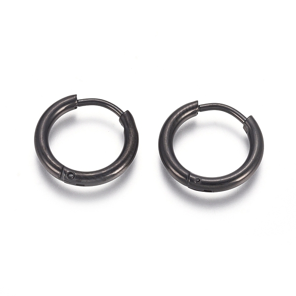 PandaHall 304 Stainless Steel Huggie Hoop Earrings, Hypoallergenic Earrings, with 316 Surgical Stainless Steel Pin, Electrophoresis Black...
PandaHall 304 Stainless Steel Huggie Hoop Earrings, Hypoallergenic Earrings, with 316 Surgical Stainless Steel Pin, Electrophoresis Black...