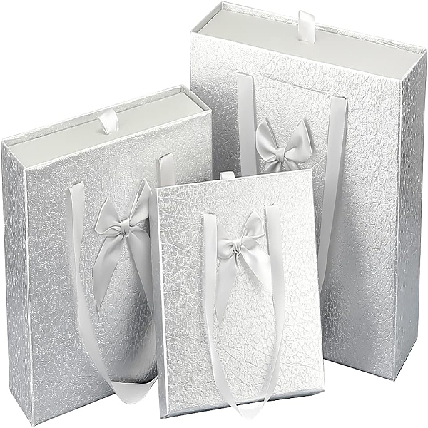PandaHall Rectangle Cardboard Boxes, Gift Packaging Box, for Wedding Baby Shower Party Favor, Silver, 14.1~20.6x18.3~27.3x5.4~9cm Paper...
PandaHall Rectangle Cardboard Boxes, Gift Packaging Box, for Wedding Baby Shower Party Favor, Silver, 14.1~20.6x18.3~27.3x5.4~9cm Paper...