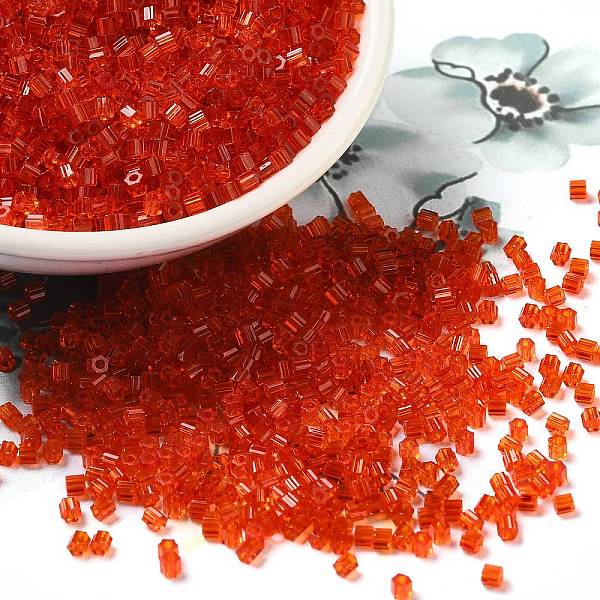 PandaHall Transparent Glass Seed Beads, Hexagon(Two Cut), Red, 2x1.5mm, Hole: 0.9mm Glass Red
PandaHall Transparent Glass Seed Beads, Hexagon(Two Cut), Red, 2x1.5mm, Hole: 0.9mm Glass Red