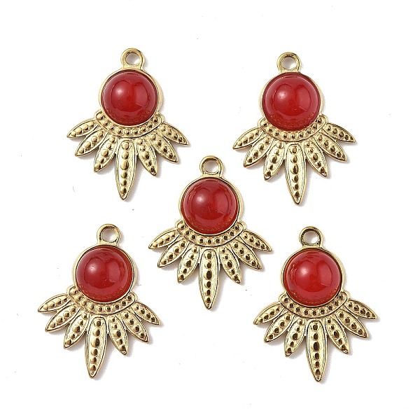 PandaHall Natural Jade Dyed Pendants, Maple Leaf Charms, with Vacuum Plating Real 18K Gold Plated 201 Stainless Steel Findings, Red...
PandaHall Natural Jade Dyed Pendants, Maple Leaf Charms, with Vacuum Plating Real 18K Gold Plated 201 Stainless Steel Findings, Red...