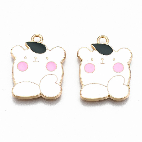 PandaHall Alloy Enamel Pendants, Cadmium Free & Lead Free, Bear, Light Gold, White, 23.5x18x1.5mm, Hole: 1.8mm Alloy+Enamel Bear White
PandaHall Alloy Enamel Pendants, Cadmium Free & Lead Free, Bear, Light Gold, White, 23.5x18x1.5mm, Hole: 1.8mm Alloy+Enamel Bear White