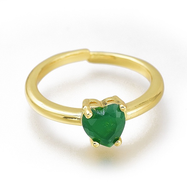 PandaHall Brass Micro Pave Cubic Zirconia Heart Solitaire Rings, Cuff Rings, Open Rings, Long-Lasting Plated, Golden, Green, US Size 6...
PandaHall Brass Micro Pave Cubic Zirconia Heart Solitaire Rings, Cuff Rings, Open Rings, Long-Lasting Plated, Golden, Green, US Size 6...
