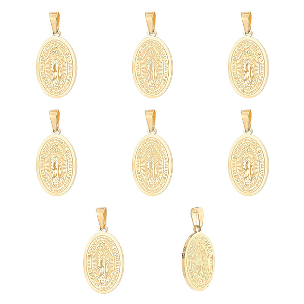 PandaHall UNICRAFTALE 10pcs 21mm Long 304 Stainless Steel Virgin Mary Pendant with Pick Pinch Bail Golden Flat Oval Guadalupe Charm Medal...
PandaHall UNICRAFTALE 10pcs 21mm Long 304 Stainless Steel Virgin Mary Pendant with Pick Pinch Bail Golden Flat Oval Guadalupe Charm Medal...