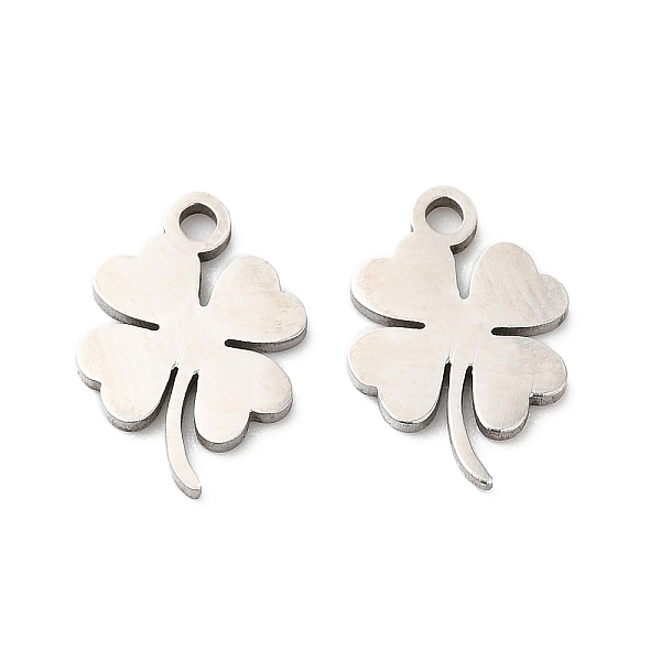 PandaHall 201 Stainless Steel Pendants, Laser Cut, Clover Charm, Stainless Steel Color, 13x9x1mm, Hole: 1.4mm 201 Stainless Steel Clover
PandaHall 201 Stainless Steel Pendants, Laser Cut, Clover Charm, Stainless Steel Color, 13x9x1mm, Hole: 1.4mm 201 Stainless Steel Clover