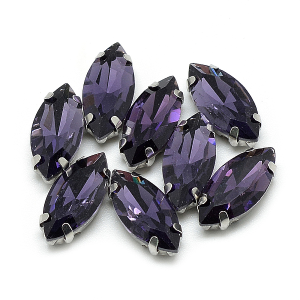 PandaHall Sew on Rhinestone, Multi-strand Links, Glass Rhinestone, with Platinum Tone Brass Prong Settings, Garments Accessories, Faceted..., Purple
PandaHall Sew on Rhinestone, Multi-strand Links, Glass Rhinestone, with Platinum Tone Brass Prong Settings, Garments Accessories, Faceted..., Purple