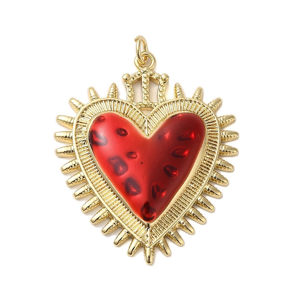 PandaHall Rack Plating Brass Enamel Pendants, with Jump Ring, Cadmium Free & Lead Free, Heart Charm, Real 18K Gold Plated, 38x31x4.3mm, Hole..., Red
PandaHall Rack Plating Brass Enamel Pendants, with Jump Ring, Cadmium Free & Lead Free, Heart Charm, Real 18K Gold Plated, 38x31x4.3mm, Hole..., Red