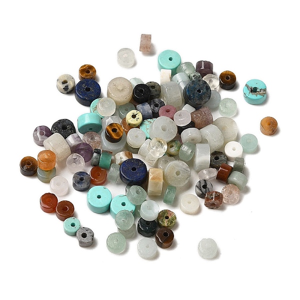 PandaHall Natural Mixed Gemstone Beads, Disc, Heishi Beads, Mixed Dyed and Undyed, 4~6.5x2~3.5mm, Hole: 1mm, about 467pcs/50g Mixed Stone...
PandaHall Natural Mixed Gemstone Beads, Disc, Heishi Beads, Mixed Dyed and Undyed, 4~6.5x2~3.5mm, Hole: 1mm, about 467pcs/50g Mixed Stone...