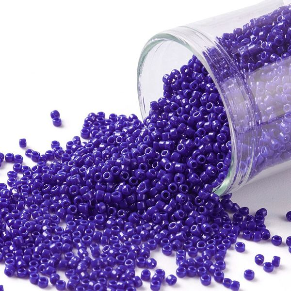 PandaHall TOHO Round Seed Beads, Japanese Seed Beads, (48) Opaque Navy Blue, 15/0, 1.5mm, Hole: 0.7mm, about 3000pcs/10g Glass Blue
PandaHall TOHO Round Seed Beads, Japanese Seed Beads, (48) Opaque Navy Blue, 15/0, 1.5mm, Hole: 0.7mm, about 3000pcs/10g Glass Blue