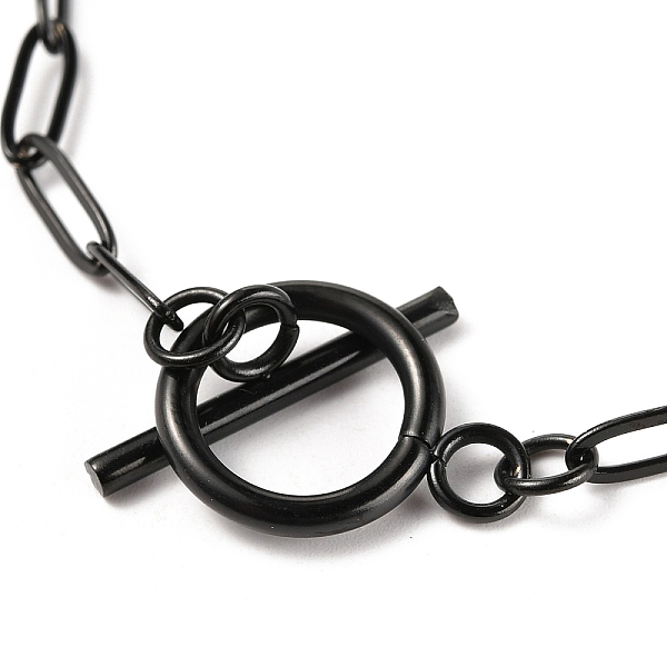 PandaHall Unisex 304 Stainless Steel Paperclip Chain Bracelets, with Toggle Clasps, Electrophoresis Black, 7-7/8 inch(20cm) 304 Stainless...
PandaHall Unisex 304 Stainless Steel Paperclip Chain Bracelets, with Toggle Clasps, Electrophoresis Black, 7-7/8 inch(20cm) 304 Stainless...