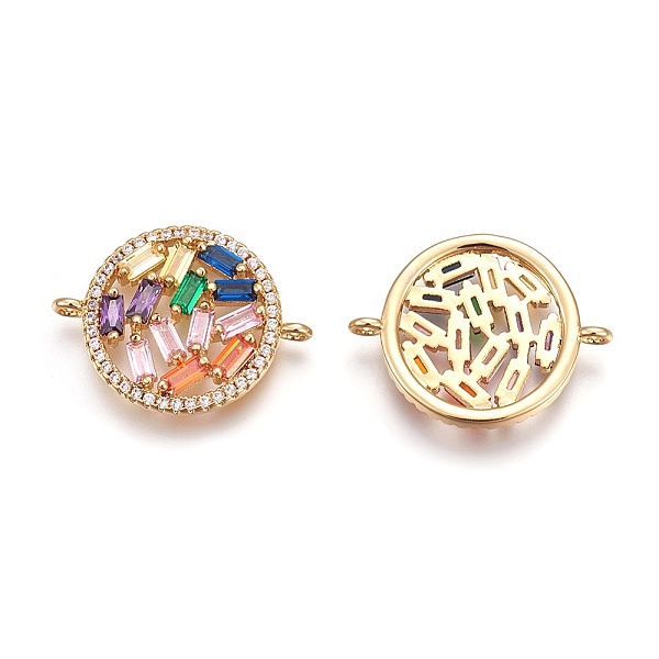 PandaHall Brass Micro Pave Cubic Zirconia Links, Flat Round, Colorful, Golden, 24x18x3.5mm, Hole: 1.5mm Brass+Cubic Zirconia Flat Round
PandaHall Brass Micro Pave Cubic Zirconia Links, Flat Round, Colorful, Golden, 24x18x3.5mm, Hole: 1.5mm Brass+Cubic Zirconia Flat Round