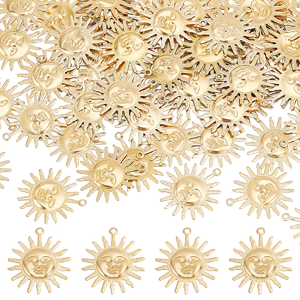 PandaHall DICOSMETIC 60Pcs Golden Lunar Solar Pendant Filigree Sun Face Pendant Sun with Human Face Charm Brass Pendants Charm Dangle Charms...
PandaHall DICOSMETIC 60Pcs Golden Lunar Solar Pendant Filigree Sun Face Pendant Sun with Human Face Charm Brass Pendants Charm Dangle Charms...