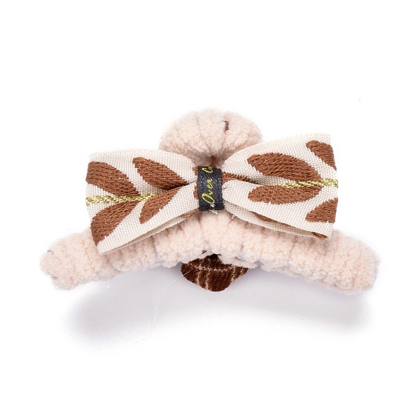 PandaHall Plastic Claw Hair Clips, Covered with Wool and Cloth, Bowknot & Flower, Sienna, 81x45x41mm Plastic Brown
PandaHall Plastic Claw Hair Clips, Covered with Wool and Cloth, Bowknot & Flower, Sienna, 81x45x41mm Plastic Brown