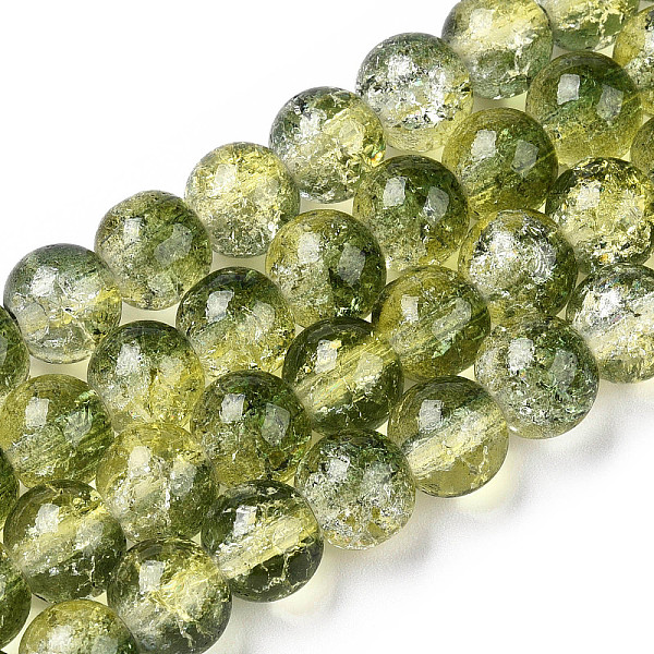 PandaHall Two-Tone Crackle Baking Painted Transparent Glass Beads Strands, Round, Olive Drab, 8mm, Hole: 1.5mm, about 108~110pcs/strand...
PandaHall Two-Tone Crackle Baking Painted Transparent Glass Beads Strands, Round, Olive Drab, 8mm, Hole: 1.5mm, about 108~110pcs/strand...
