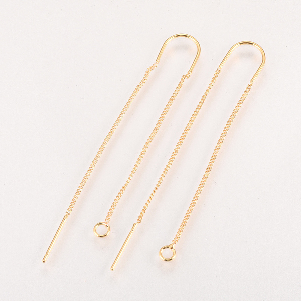 PandaHall Brass Stud Earring Findings, with Loop, Ear Threads, Nickel Free, Real 18K Gold Plated, 103mm, Hole: 2mm, Pin: 0.8mm Brass Others
PandaHall Brass Stud Earring Findings, with Loop, Ear Threads, Nickel Free, Real 18K Gold Plated, 103mm, Hole: 2mm, Pin: 0.8mm Brass Others
