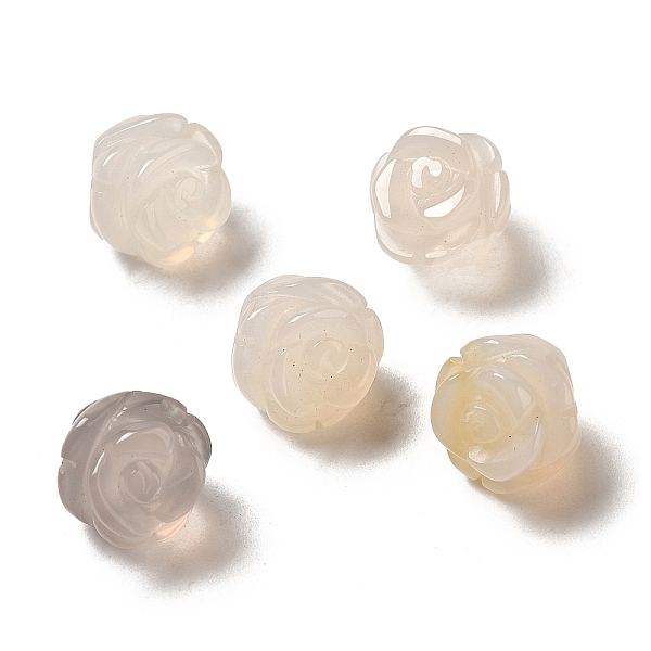 PandaHall Natural Grey Agate Carved Flower Beads, Rose, 8.5~10x10x10.5mm, Hole: 1mm Grey Agate Flower
PandaHall Natural Grey Agate Carved Flower Beads, Rose, 8.5~10x10x10.5mm, Hole: 1mm Grey Agate Flower