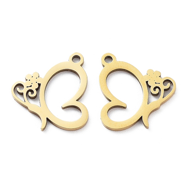 PandaHall Ion Plating(IP) 316L Surgical Stainless Steel Pendants, Butterfly Charm, Real 18K Gold Plated, 14.5x15x1mm, Hole: 1.2mm 316L...
PandaHall Ion Plating(IP) 316L Surgical Stainless Steel Pendants, Butterfly Charm, Real 18K Gold Plated, 14.5x15x1mm, Hole: 1.2mm 316L...