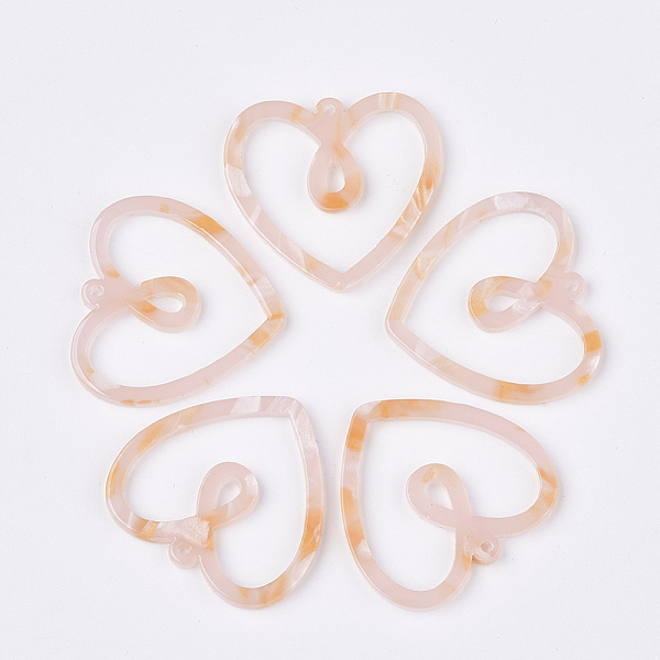 PandaHall Cellulose Acetate(Resin) Pendants, Heart, Pink, 30x32x2mm, Hole: 1.4mm Cellulose Acetate Heart Pink
PandaHall Cellulose Acetate(Resin) Pendants, Heart, Pink, 30x32x2mm, Hole: 1.4mm Cellulose Acetate Heart Pink