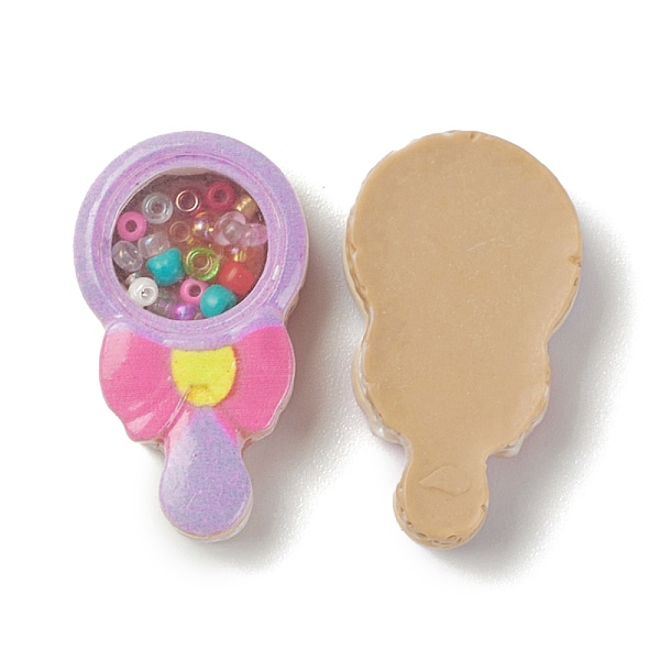 PandaHall Opaque Resin Cabochons, with Seed Beads, Lollipop with Bowknot, Lavender, 27x15x7.5mm Resin Candy Purple
PandaHall Opaque Resin Cabochons, with Seed Beads, Lollipop with Bowknot, Lavender, 27x15x7.5mm Resin Candy Purple