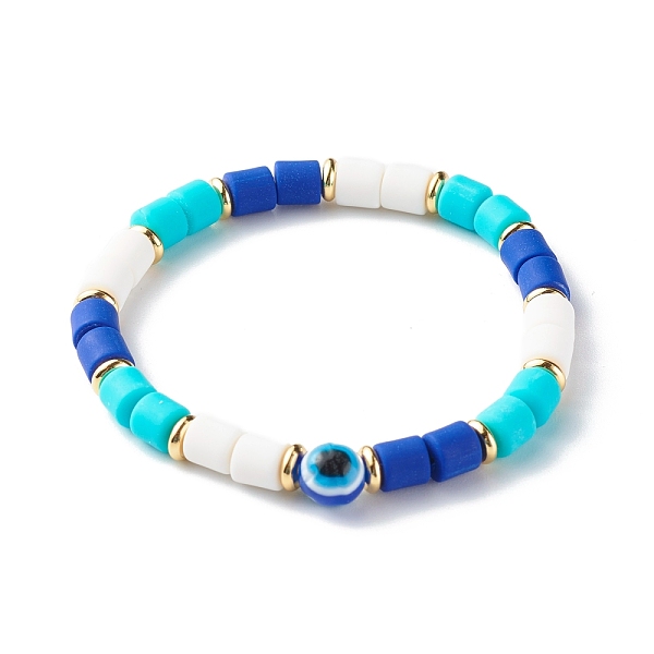 PandaHall Handmade Polymer Clay Beads Stretch Bracelets, with Resin Beads and Brass Spacer Beads, Evil Eye, Royal Blue, 1/4 inch(0.6cm)...
PandaHall Handmade Polymer Clay Beads Stretch Bracelets, with Resin Beads and Brass Spacer Beads, Evil Eye, Royal Blue, 1/4 inch(0.6cm)...