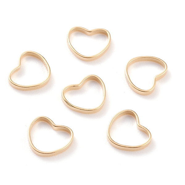 PandaHall Brass Linking Rings, Long-Lasting Plated, Heart, Real 24K Gold Plated, 8x8x1mm, Inner Diameter: 7x6mm Brass Heart
PandaHall Brass Linking Rings, Long-Lasting Plated, Heart, Real 24K Gold Plated, 8x8x1mm, Inner Diameter: 7x6mm Brass Heart