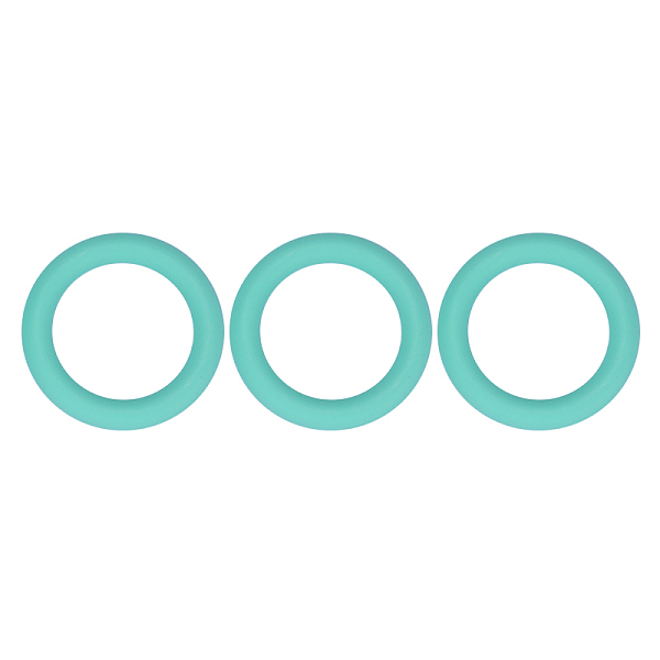 PandaHall 3Pcs Ring Silicone Focal Beads, Chewing Beads For Teethers, DIY Nursing Necklaces Making, Aquamarine, 65x9.5mm, Hole: 3mm, Inner..., Green
PandaHall 3Pcs Ring Silicone Focal Beads, Chewing Beads For Teethers, DIY Nursing Necklaces Making, Aquamarine, 65x9.5mm, Hole: 3mm, Inner..., Green