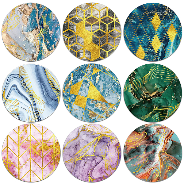 PandaHall Composite Wood Board Cup Mats Set, Nordic Style Marble Pattern Printed Coasters, Flat Round, Mixed Color, 100x5mm, 1pc/style, 9..., Multicolor
PandaHall Composite Wood Board Cup Mats Set, Nordic Style Marble Pattern Printed Coasters, Flat Round, Mixed Color, 100x5mm, 1pc/style, 9..., Multicolor