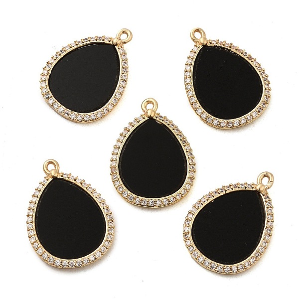 PandaHall Natural Obsidian Pendants, Teardrop Charms with Rack Plating Gloden Tone Brass Micro Pave Clear Cubic Zirconia Findings...
PandaHall Natural Obsidian Pendants, Teardrop Charms with Rack Plating Gloden Tone Brass Micro Pave Clear Cubic Zirconia Findings...