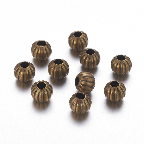 PandaHall Iron Corrugated Beads, Nickel Free, Antique Bronze, Round, 8mm in diameter, hole: 3mm, about 1563pcs/1000g Iron Round
PandaHall Iron Corrugated Beads, Nickel Free, Antique Bronze, Round, 8mm in diameter, hole: 3mm, about 1563pcs/1000g Iron Round