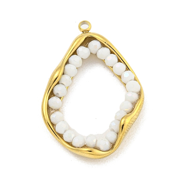 PandaHall Faceted Natural Quartz Dyed Pendants, Irregular Oval Charms with Golden Plated 304 Stainless Steel Edge, White, 27x19x5mm, Hole...
PandaHall Faceted Natural Quartz Dyed Pendants, Irregular Oval Charms with Golden Plated 304 Stainless Steel Edge, White, 27x19x5mm, Hole...