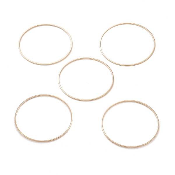 PandaHall Brass Linking Rings, Long-Lasting Plated, Round Ring, Real 24K Gold Plated, 45x1mm, Inner Diameter: 43mm Brass Ring
PandaHall Brass Linking Rings, Long-Lasting Plated, Round Ring, Real 24K Gold Plated, 45x1mm, Inner Diameter: 43mm Brass Ring