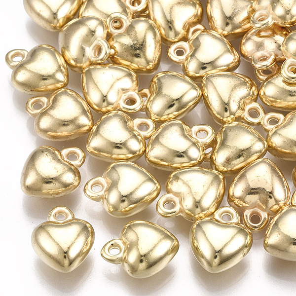 PandaHall CCB Plastic Charms, Heart, Light Gold, 11.5x9.5x5.5mm, Hole: 1.5mm Plastic Heart
PandaHall CCB Plastic Charms, Heart, Light Gold, 11.5x9.5x5.5mm, Hole: 1.5mm Plastic Heart