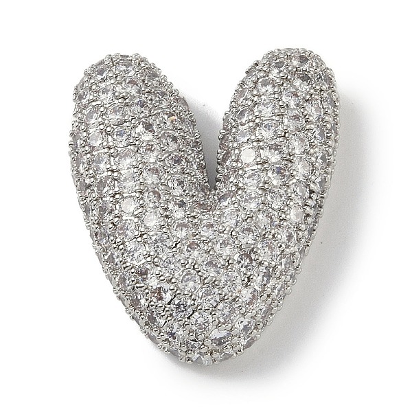 PandaHall Rack Plating Brass Micro Pave Clear Cubic Zirconia Pendants, Long-Lasting Plated, Platium, Letter V, 29.5x24x7mm, Hole: 4x2.5mm..., Silver
PandaHall Rack Plating Brass Micro Pave Clear Cubic Zirconia Pendants, Long-Lasting Plated, Platium, Letter V, 29.5x24x7mm, Hole: 4x2.5mm..., Silver