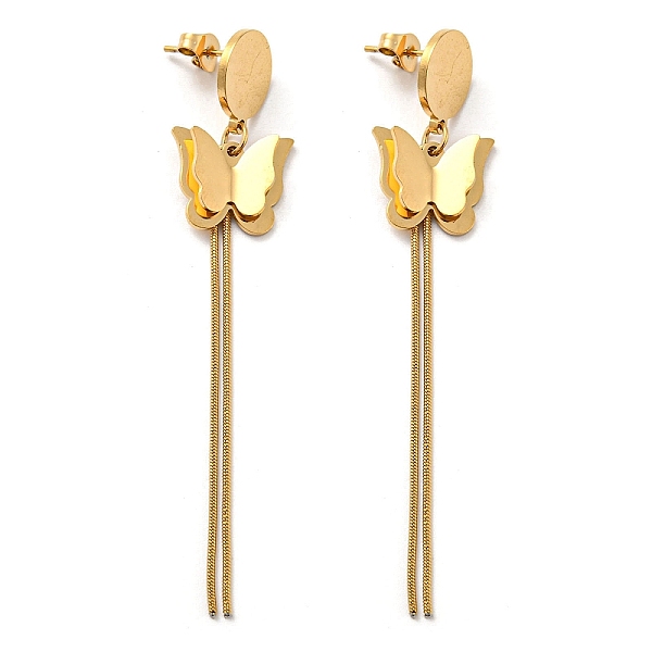 PandaHall Vacuum Plating 304 Stainless Steel 3D Butterfly Dangle Stud Earrings, Chains Tassel Earrings, Golden, 73x15mm 304 Stainless Steel...
PandaHall Vacuum Plating 304 Stainless Steel 3D Butterfly Dangle Stud Earrings, Chains Tassel Earrings, Golden, 73x15mm 304 Stainless Steel...