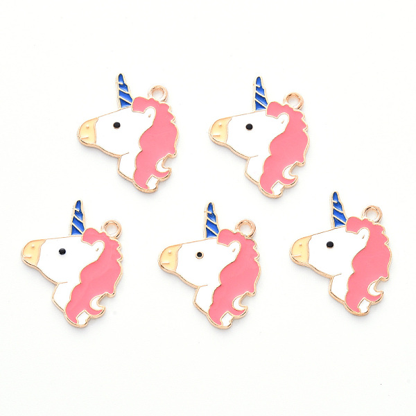 PandaHall Alloy Enamel Pendants, Cadmium Free & Lead Free, Light Gold, Unicorn, Pink, 24.5x19.5x1mm, Hole: 1.8mm Alloy+Enamel Unicorn Pink
PandaHall Alloy Enamel Pendants, Cadmium Free & Lead Free, Light Gold, Unicorn, Pink, 24.5x19.5x1mm, Hole: 1.8mm Alloy+Enamel Unicorn Pink