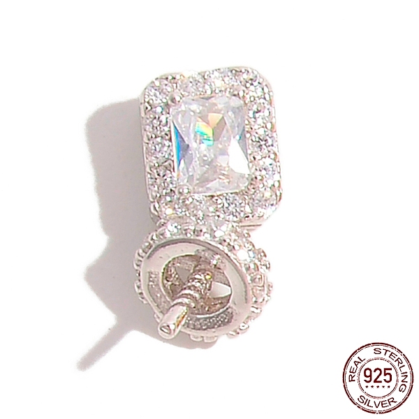 PandaHall Rhodium Plated 925 Sterling Silver Pin Peg Bails, with Cubic Zirconia, Real Platinum Plated, 13x5.5x5.5mm, Pin: 0.7mm Sterling...
PandaHall Rhodium Plated 925 Sterling Silver Pin Peg Bails, with Cubic Zirconia, Real Platinum Plated, 13x5.5x5.5mm, Pin: 0.7mm Sterling...