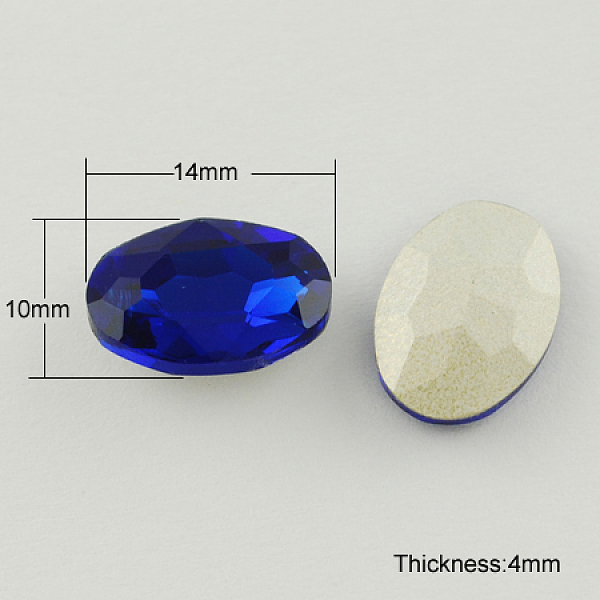 PandaHall Glass Pointed Back Rhinestone, Back Plated, Faceted, Oval, Medium Blue, 10x14x4mm Glass Rhinestone Oval Blue
PandaHall Glass Pointed Back Rhinestone, Back Plated, Faceted, Oval, Medium Blue, 10x14x4mm Glass Rhinestone Oval Blue